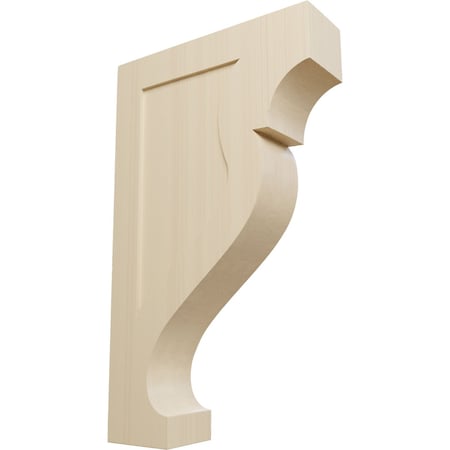 4 1/2W X 15 1/2D X 26H Jumbo Rockport Wood Corbel, Rubberwood